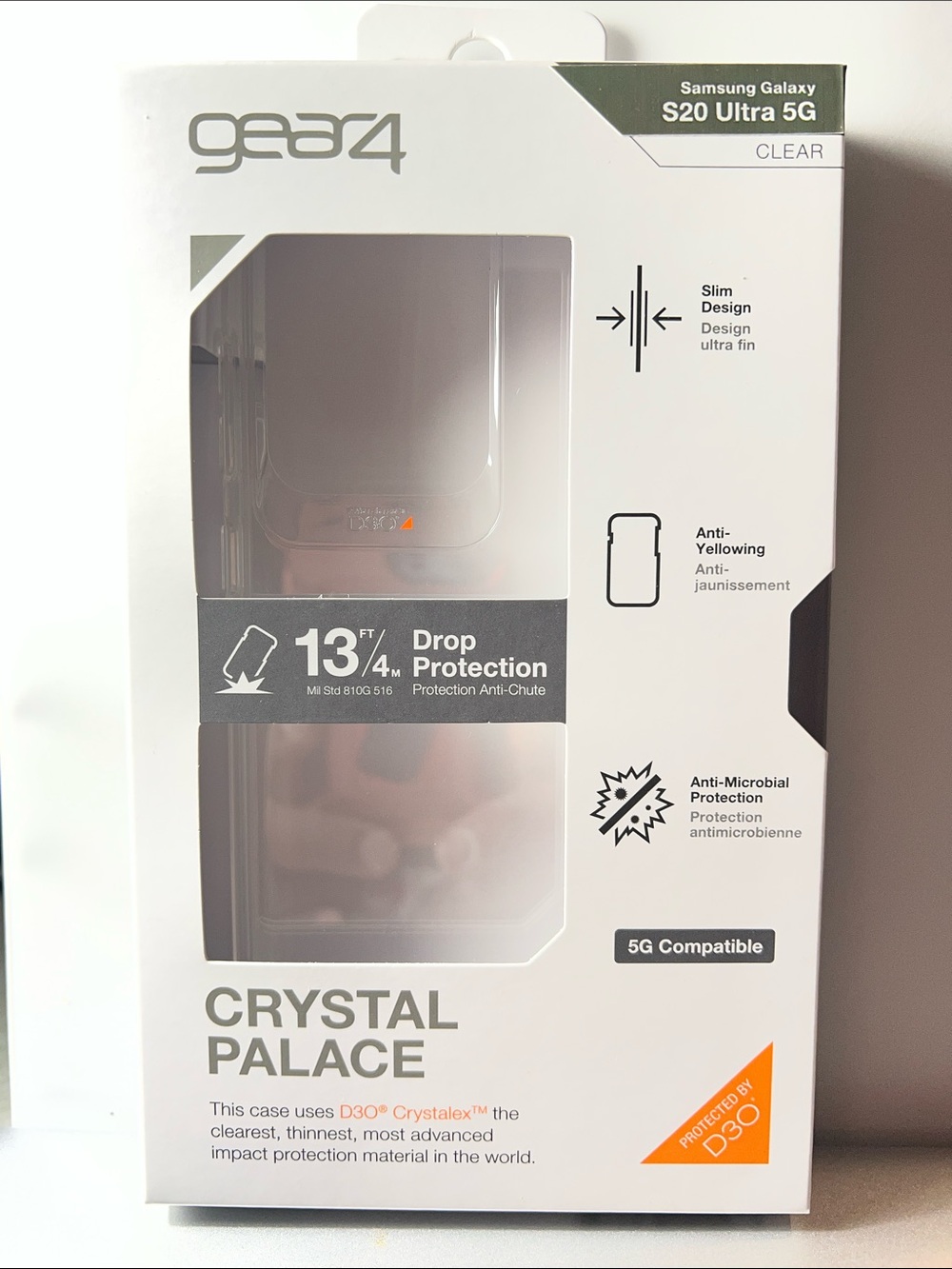 Samsung Crystal Palace Clear Protective Case for Galaxy S20 Ultra 5G